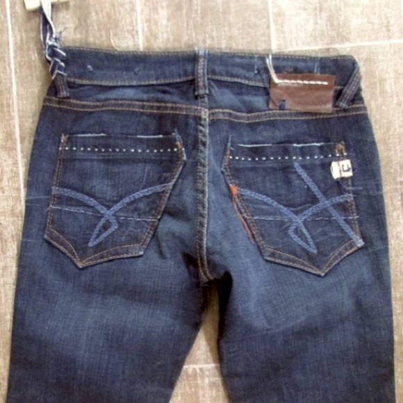 NEW $165 UNION * LOVER Jeans 25 x 35" X-LONG Inseam Low Rise Bootcut 💯AUTHENTIC - Picture 2 of 14